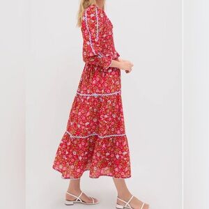 Pink City Prints Mia maxi dress, NWT, size large.